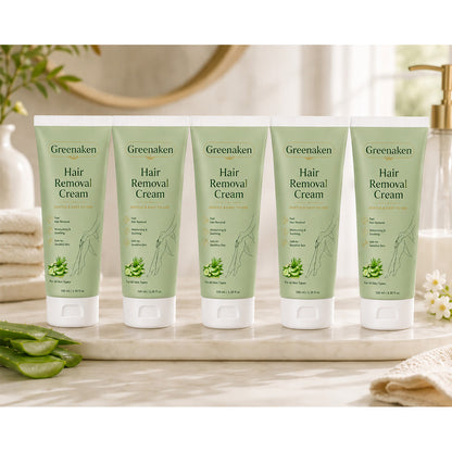 Greenaken™ Natural Gentle Hair Removal Cream | For Women & Men, Sensitive Skin